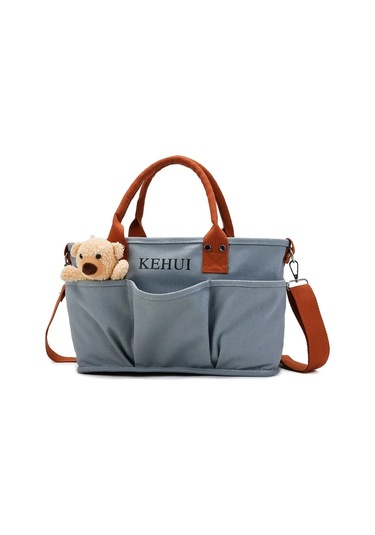 Vkemall Mama Çanta Bej Oxford Kumaş: Termal Isı Saklama, Çoklu Bölmeli, Stroller Uyumlu, Kol/omuz/çapraz Taşıma Seçenekli Bej