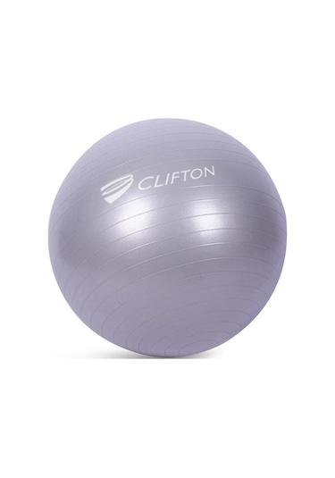 Clifton 65 CM Gri Dura-Strong Deluxe Pilates Topu + Pompa
