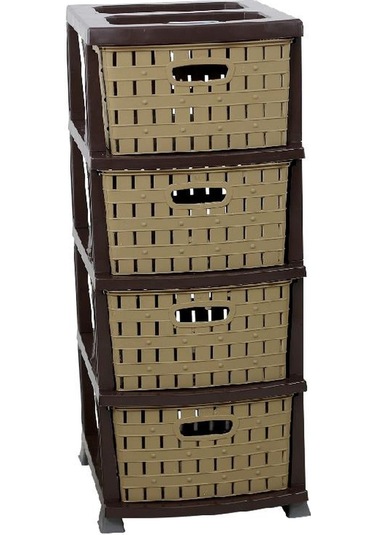 Galleon Design Bambu Komidin 4 Çekmeceli Sebzelik Çölbeji