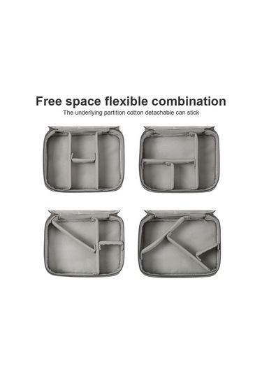 Siyah Seyahat Kablo Çantası Taşınabilir Evrensel Dijital Usb Kablosu Sd Kartlar Organizatör Kabl Pil Laptop Çanta & Kılıf 56797365