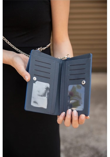 Bizoon Ol-2021-I Telefon Bölmeli Zincir Askılı Çapraz Çanta