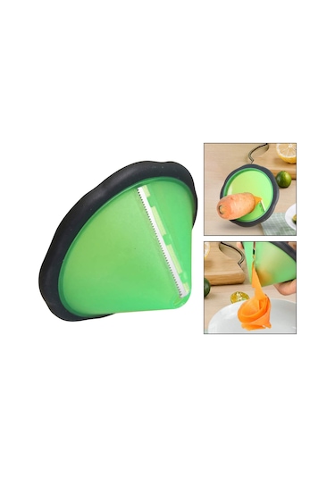 Homyl Havuç Spiral Bigudi, Sebze Dilimleme Süsleme Aracı Yeşil