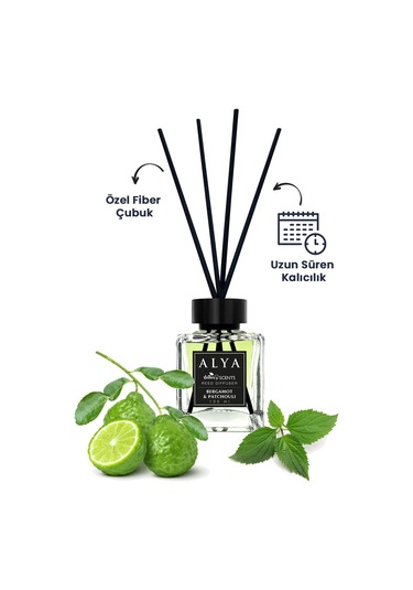 Alya Nature's Scents Bergamot & Patchouli Bambu Çubuklu Oda Kokusu 100 ML