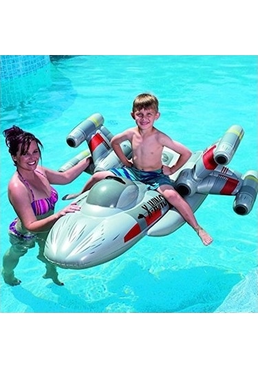 Pompa Seçenekli-bestway 91206, Lisanslı Star Wars Uzay Gemisi Bot Beyaz