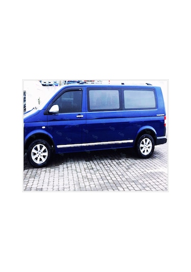 Vw T5 Transporter Krom Yan Kapı Çıtası 7 Prç 2003-2015 Uzun Şase