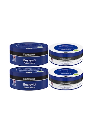 Neutrogena Norveç Formülü Besleyici Bakım Kremi 2 x 200 ML + Yoğun Bakım Kremi 2 x 200 ML