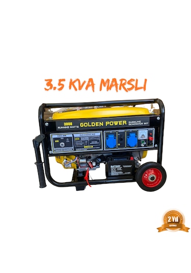 3.5kva Benzinli Jeneratör Monofaze Marşlı
