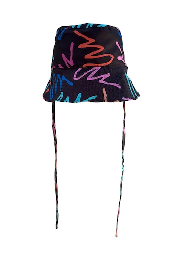 Remsa Bağlamalı Bucket Şapka Rşbuc-02 Neon Siyah03