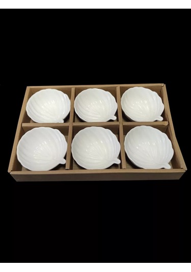 Hazdev Servis Ve Sunum İçin Beyaz Seramik Sosluklar Seti 193468263 Beyaz