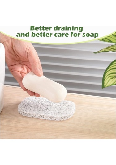 Dancemonkey 6 Adet Pvc Sabunluk - Beyaz, Banyo, Mutfak Ve Seyahat İçin Kurutucu Ped Beyaz