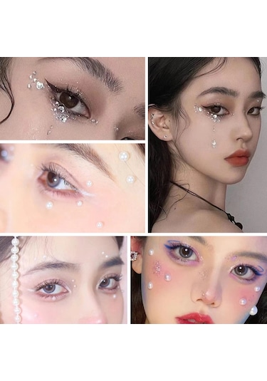 Wezone 3mm Akrilik Gümüş İnek Sütü İçin 450 Adet Pırlanta Sticker, 5'li Paket, Çocuklar İçin Dıy Makyaj Dekorasyon, Gönüllü Okul Ödülü