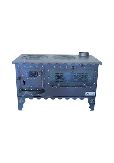 Altaş Camlı Altaş Kuzine Soba 4 Mm Çok Amaçlı Bahçe Tipi Kuzine Soba Özel El Yapımı Soba