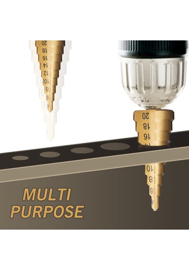 Hallow Hss Titanyum Adım Matkap Ucu Seti 4 Adet