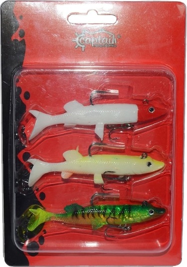 Captaın 3069 Pluse Soft Turna Silikon Yem Set 3 Lü Paket 12 Cm