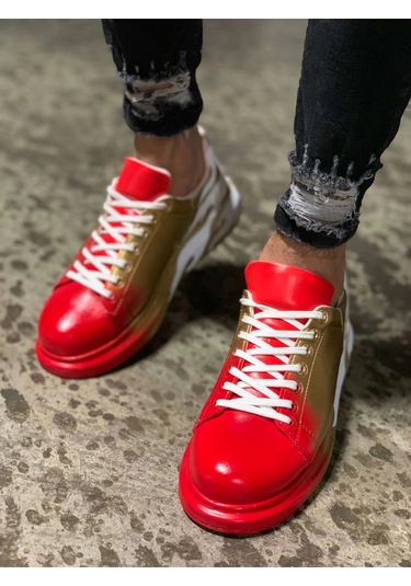 Ch254 - Cbt Pittura Erkek Ayakkabı 413 Alv Kırmızı / Altın Çok Renkli Ch254 - Cbt Pittura Erkek Ayakkabı 413 Alv Kırmızı / Altın Çok Renkli