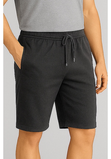 Wingetstar Cepli Bağcıklı Erkek Bermuda Şort - Antrasit