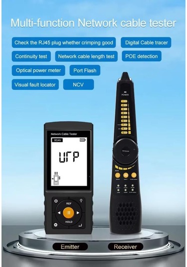 Novacom Lt-200 Rj45 Poe Uyumlu Çok Fonksiyonlu Kablo Test Cihazı