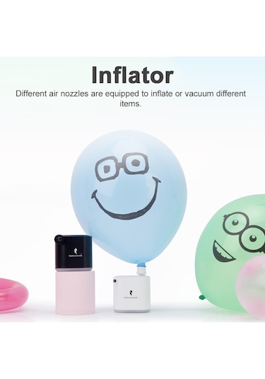 Padalink Taşınabilir Şarjlı Şişirme Ve Emme Pompası - Çadır, Yatak, Şişme Yatak İçin Mini Kompakt Alet - 1400mah