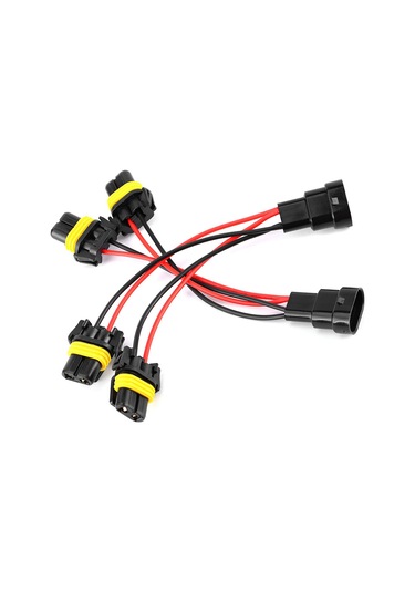 Reedark 2 Adet 9005/9006 Araç Farı Dönüştürme Kablosu - Ana'dan Çocuk'a Birden İkiye Bölücü, Çift Xenon Projeksiyon Uyumlu, Plug & Play Montaj