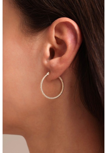 Gianfranco Slim Desenli Halka Küpe