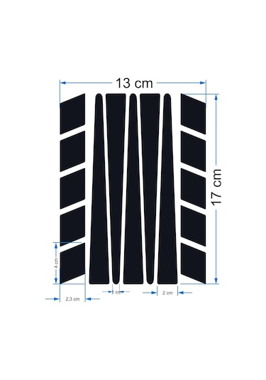 Şerit Tasarımlı Floresan Sarı Motosiklet Kask Sticker Çınar Extreme