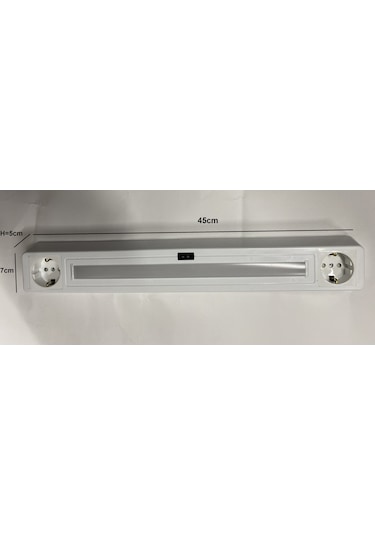 Tezgah Altı Armatür Prizli Led Aydınlatma Beyaz Işık Beyaz