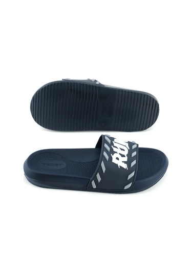 Gezer Erkek Yazlık Run Pu Islak Zemine Uygun Ev Banyo Bahçe Havuz Terlik Lacivert-gri Lacivert - Gri