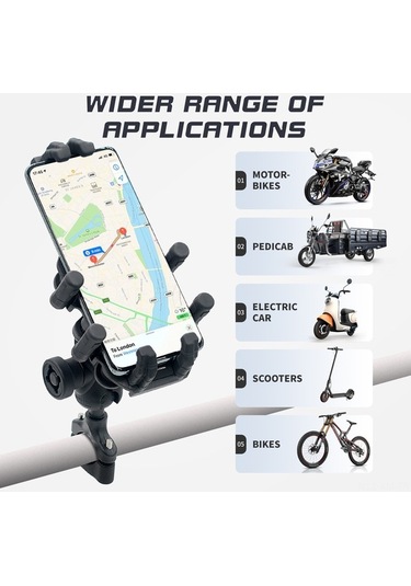 Yulong Ximistore9 360 Ayarlanabilir Titreşim Önleyici Motosiklet Siyah