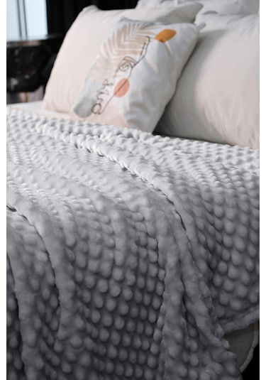 Mink All Season Tomurcuk Çift Kişilik Battaniye - Gri