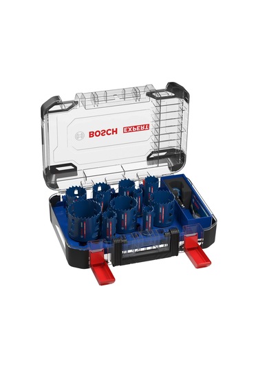 Bosch Expert Tough Material Delik Açma Testeresi Seti 20/22/25/32/35/40/44/51/60/64/76 mm 14 parça -2608900447