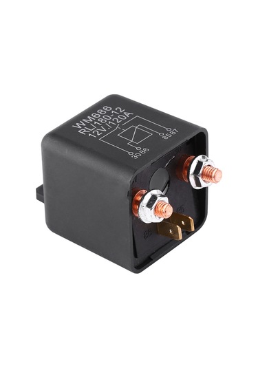 Yaozixa 12v 120a Yüksek Akım Araç Rölesi - 4 Pinli Nylon Kasa, Araba-van-bot Uyumlu, Düşük Akımı Yüksek Akıma Dönüştürücü