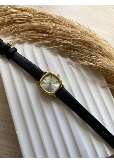 Rubsey Vintage Kadın Kol Saati Retro Minimal Deri Dordon 1 Adet Gümüş