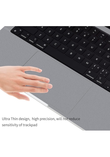 Codegen 16" Macbook Uyumlu Air M1 A2485 Space Gray Trackpad Koruyucu Sticker Etiket