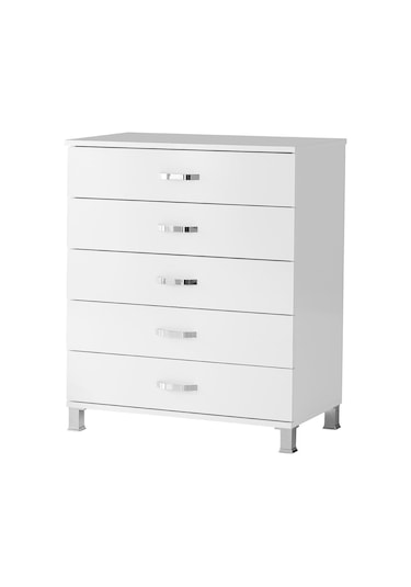 Buket Geniş 5 Çekmeceli Şifonyer 85x45x95 Demonte 001