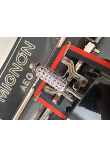 AEG Mignon 4 Antika Daktilo - Koleksiyonluk Ahşap Kasalı Daktilo No5