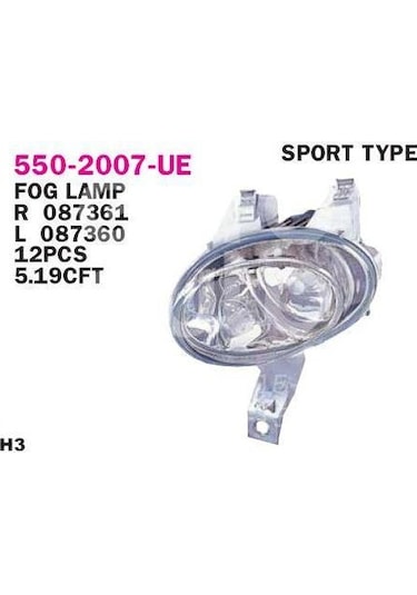 Sis Lambası Sol Ampullü 206 Gti Sport 2003-2009 6204t2