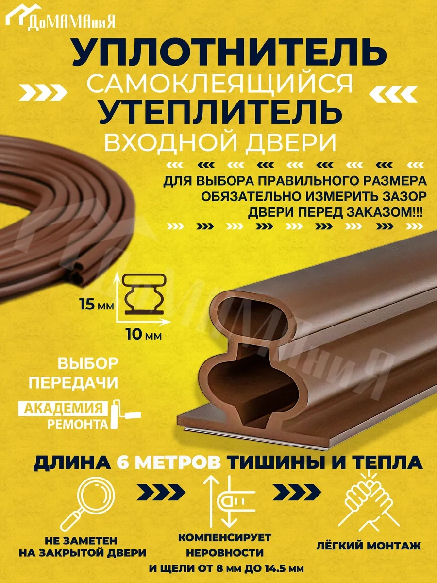 Domamania Kapılar İçin 10 15 Mm Kendinden Yapışkanlı Conta Yalıtımı 264179735 6