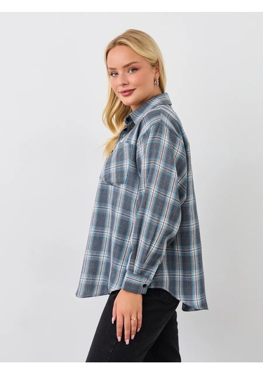 Namalı'd Kadın Ekoseli Gömlek 316130029