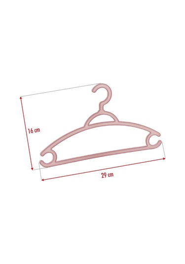 6 Lı Bebek Askısı & Bebek Gardırop Askısı Pembe Set Pembe