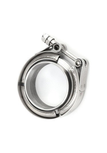 Lemestar Turbo Egzos Sistemi İçin 2.25 İnç V-bant Klem + 2 Flanş Seti - 304 Paslanmaz Çelik, Dayanıklı Ve Anti-koroziv