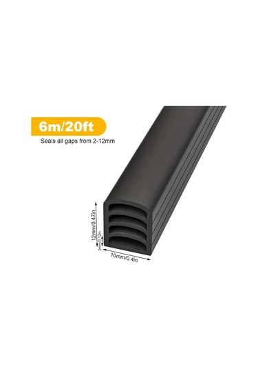 Cordial Siyah 236.22 İnç Çok Katmanlı Yırtılır Ses Yalıtım Rüzgar Geçirmez Kendinden Yapışkanlı Pencere Kapı Contası Diğer