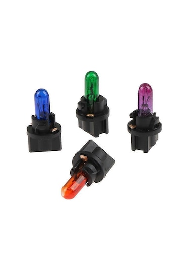 10 Adet T5 T6.5 Led Ampul W1.2w Araç İç Aydınlatma Gösterge Paneli Isı Göstergesi Mor