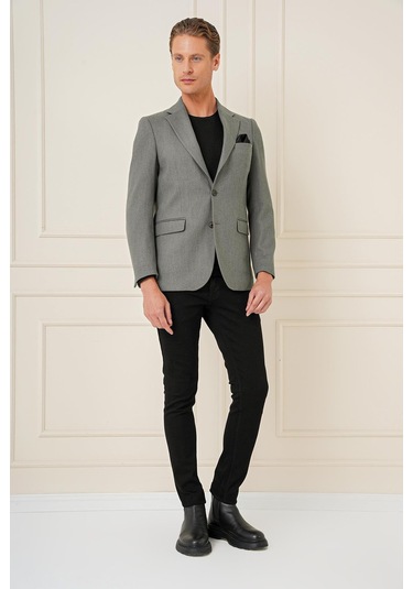 C 685 Slim Fit Haki Spor Ceket Haki