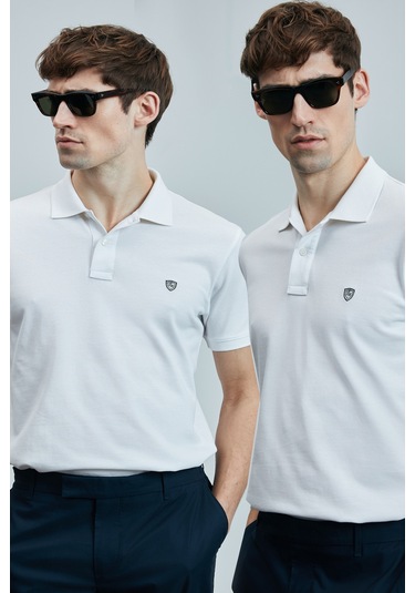 Lufian Erkek T Shirt 111040206s2 Beyaz-beyaz Beyaz-beyaz