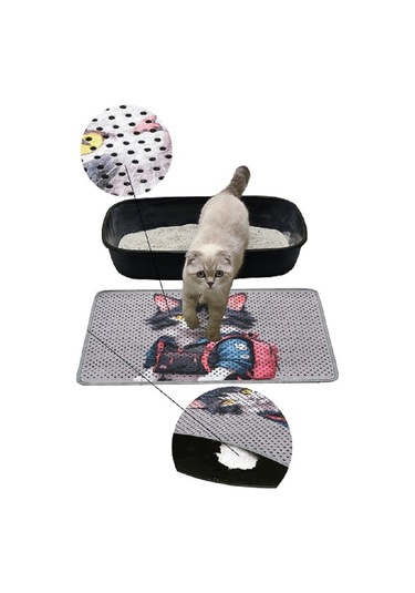 Kar Mat Kedi Kumu Paspası Delikli Kedi Tuvaleti Paspası 40 x 60 CM