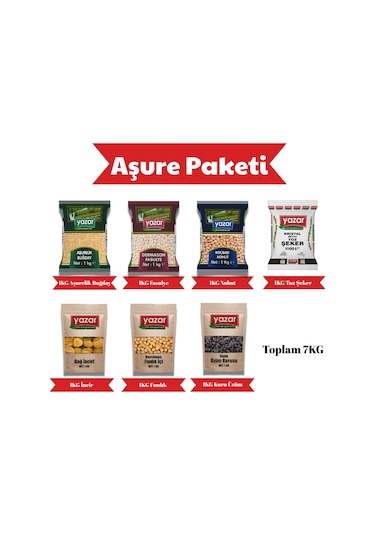 Yazar Karma Aşure Paketi 7 Kg