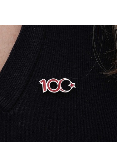 Gümüş Ay Yıldız 100.yıl Rozet