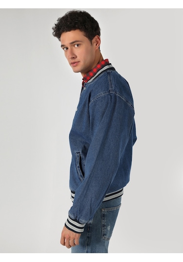 Colin's Rahat Kesim Mavi Erkek Jean Ceket CL1062448_Q1.V1_DN42468