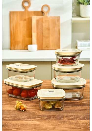 Karaca  Cream Vakumlu Saklama Kabı 0.43 Lt