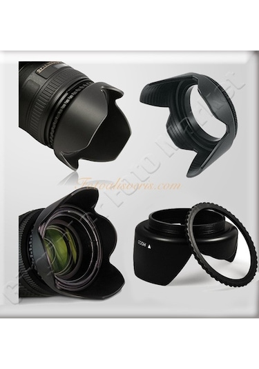Raypro 58Mm Uv Filtre + Circular Polarize Filtre + Parasoley Seti